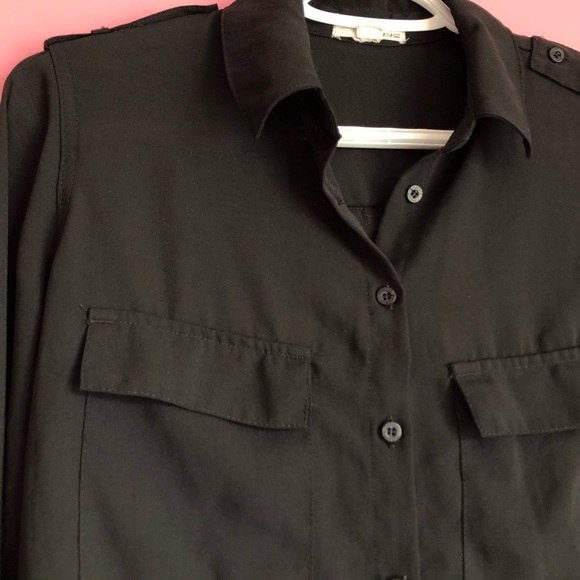 Garage Black Button Down Shirt - Picture 4 of 7